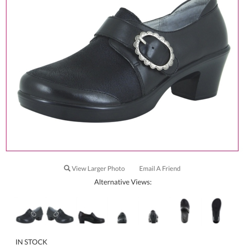 ALEGRIA HOLLI BLACK BURNISH Slip resistant